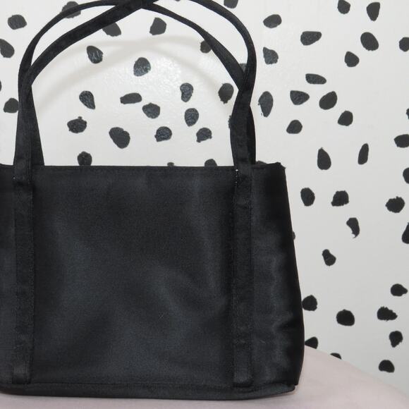 La Regale Black Satin Mini Bag - Picture 3 of 8